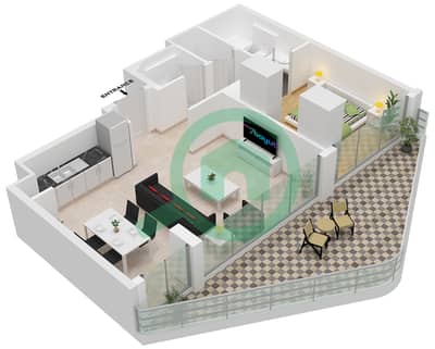 Bayviews - 1 Bedroom Apartment Type/unit 2 / UNIT 2 FLOOR 8-11 Floor plan Bayviews - 1 Bedroom Apartment Type/unit 2 / UNIT 2 FLOOR 8-11 Floor plan