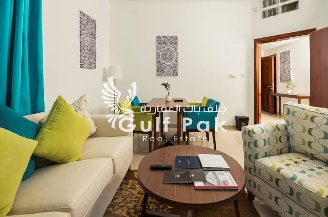 شقة فندقية في شارع المطار 2 غرف 103000 درهم - 4388930