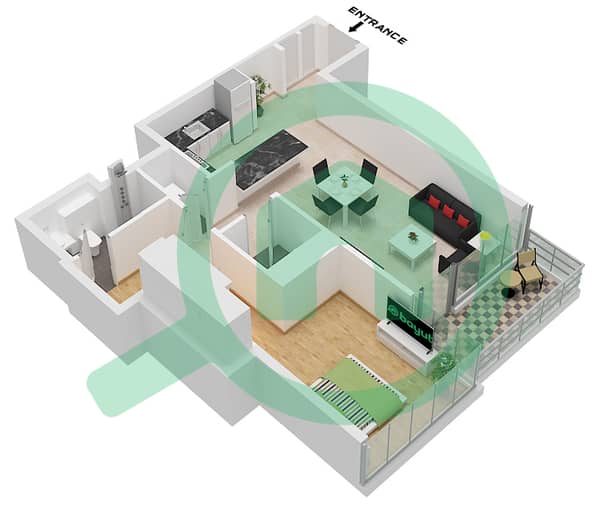 Type B Unit 5 Floor 19-36,39,47-60,63-69
