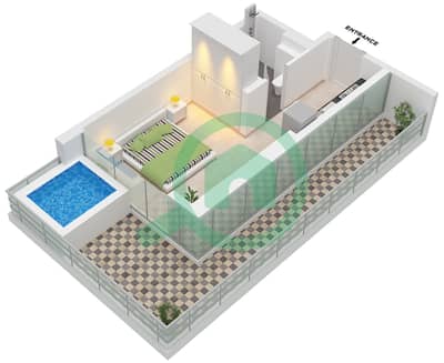 Lazord by LAPIS - Studio Apartment Type/unit 2 / UNIT 15-16 FLOOR 1 Floor plan