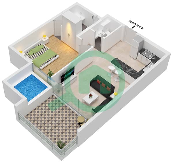 Type 2 Unit 1,4 Floor 1 Type 2 Unit 1,4 Floor 1