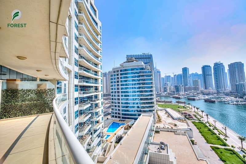 Gorgeous 2 BR with Full Marina Views Huge Terrace