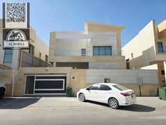 For rent in Al Yasmin, a villa consisting of 5 bedrooms + a majlis + two lounges + a maid's room, at a final price of 105,000 dirhams.