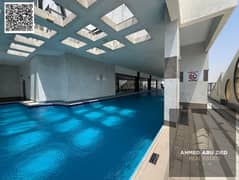 اكبر غرفه وصاله ف الراشيديه 1 معاها باركن وجيم ومسبح ف موقع مميز وحيوي يوجد به جميع الخدمات