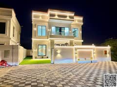 فيلا تصميم كلاسيكي للبيع بمنطقة الحليو2 – عجمان موقع ممتاز مقابل المسجد طابقين وروف شامل رسوم التسجيل والتمليك مساحة الأرض: 3014 قدم²