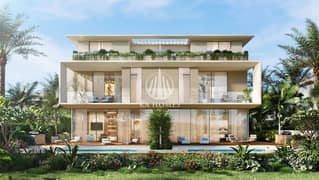 خصوصية ومساحات مضاعفة | فيلا كورنر 6 غرف + صالتين + غرفة المساعدة | واجهة مائية | تملك حر