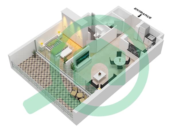 Type 1 Unit 04 ,10 Floor 2-11 Type 1 Unit 04 ,10 Floor 2-11