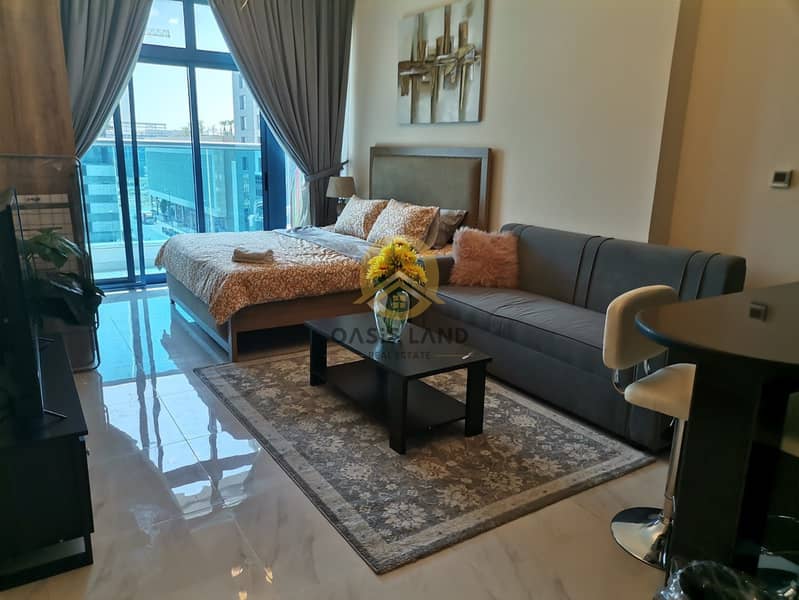 Spacious Fully Furnished Studio for Rent in Jumeirah Village Circle | Bright Layout | Modern Finishing | Pool & Gym | Ready to Move In