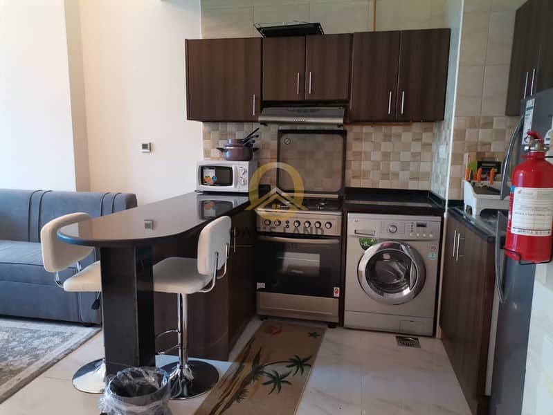 Spacious Fully Furnished Studio for Rent in Jumeirah Village Circle | Bright Layout | Modern Finishing | Pool & Gym | Ready to Move In