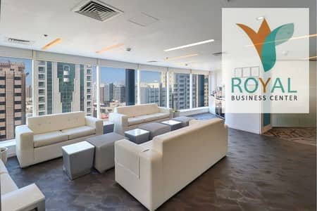 Office for Rent in Hamdan Street, Abu Dhabi - Elegant Fully Furnished Office Space Available Starting AED. 2000. /- Monthly