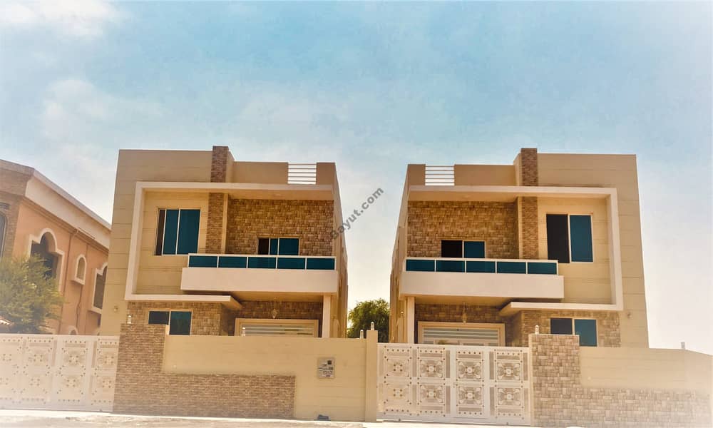 For sale plush villas market Ajman different style very excellent freehold bezel with a large banking facilities