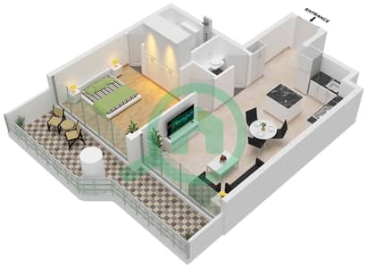 Coventry Gardens 2 - 1 Bedroom Apartment Unit 13 FLOOR 2-10 Floor plan Coventry Gardens 2 - 1 Bedroom Apartment Unit 13 FLOOR 2-10 Floor plan
