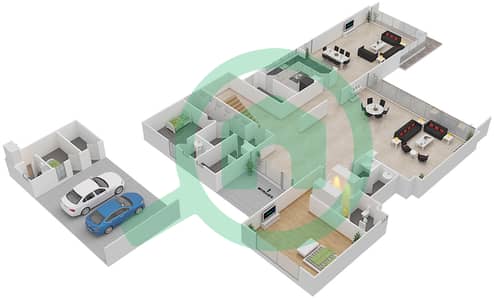皮卡迪利绿色社区 - 6 卧室别墅类型VD-2戶型图