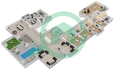 Noora - 5 Bed Apartments Unit 02 / Floor 67 Floor plan