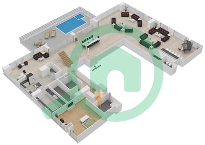 Noora - 6 Bedroom Penthouse Unit 01 / FLOOR 68-69 Floor plan