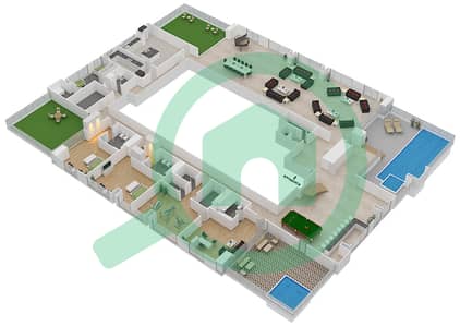 Noora - 7 Bedroom Penthouse Unit 01 / FLOOR 70-71 Floor plan