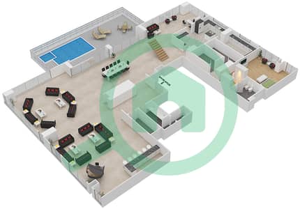 Noora - 6 Bed Apartments Unit 02 Floor 68-69 Floor plan
