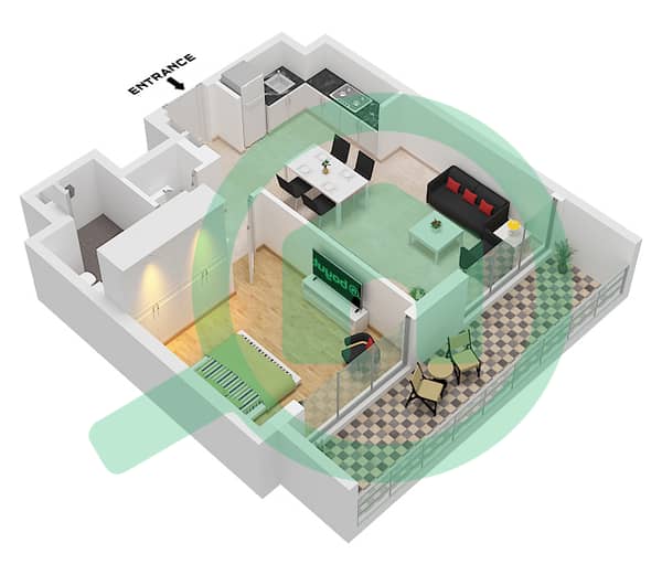 Type B (B.1) Unit 2 Floor 8 Type B (B.1) Unit 2 Floor 8