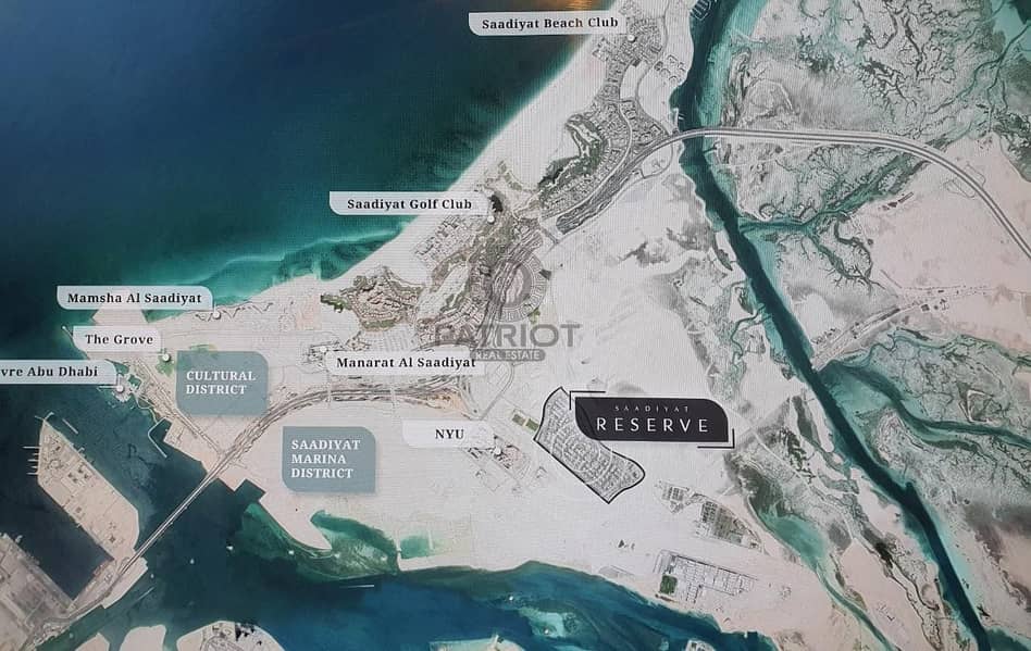 The first freehold  residential plot in saadiyat island |High ROI