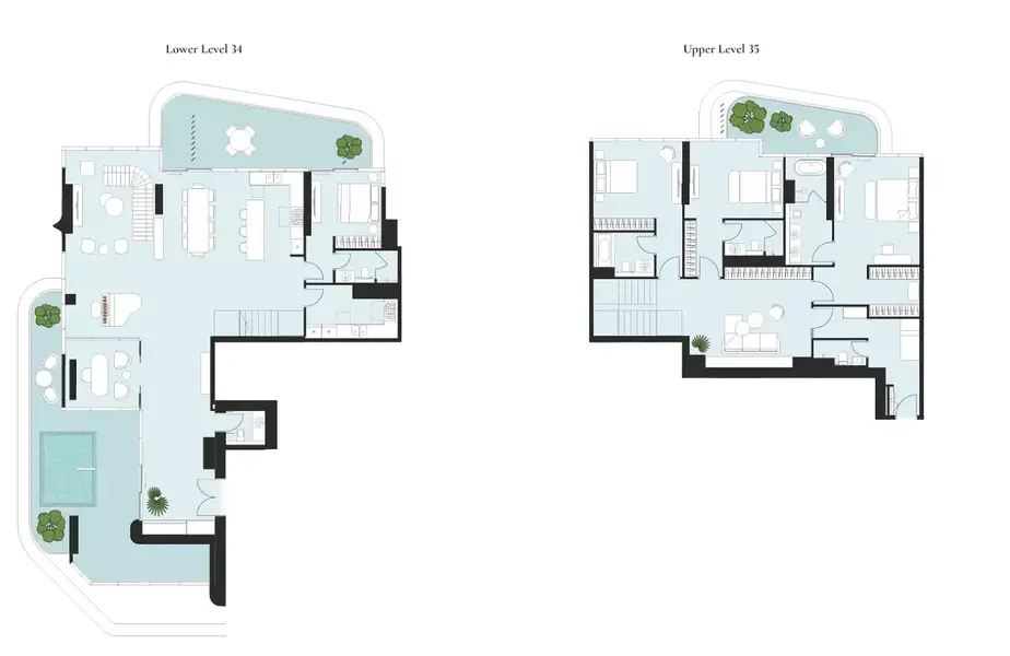 4 BR floor plan