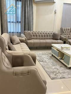 شقة مفروشة بالكامل مكونة من غرفتي نوم وصالة للإيجار في أبراج الخور، عجمان