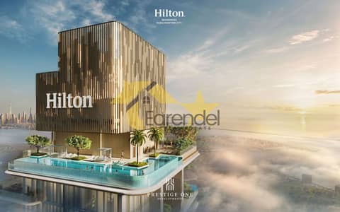 3 Slaapkamers Appartement te Koop in Dubai Maritime City, Dubai - Facade-7-Hilton-Residences-DMC-2. jpg