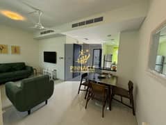 فيلا مفروشة من 3 غرف نوم | شرفة وحديقة | وجهات نظر المجتمع