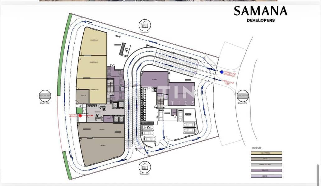 1BR Apartment | Greenfield by Samana | Pool & Courtyard View