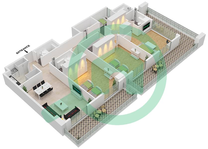 Type A Unit 13 Floor 1
Unit 15 Floor 2
Unit 16 Floor 3-10 Avenue Residence 7 - 3 Bedroom Apartment Type/unit A / UNIT 13,15 FLOOR 1-10 Floor plan Type A Unit 13 Floor 1
Unit 15 Floor 2
Unit 16 Floor 3-10 interactive3D