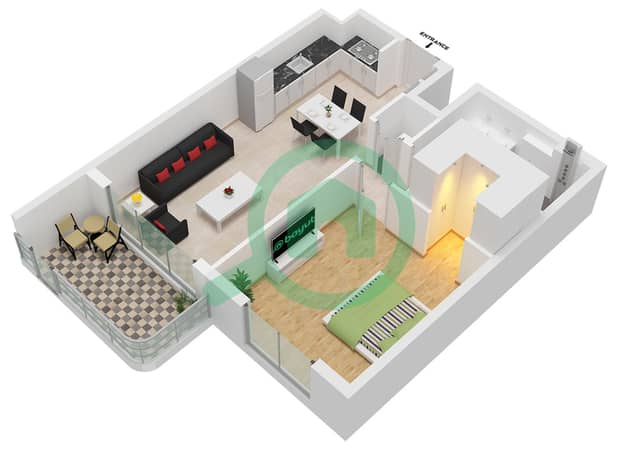 Type B4 Unit 1 Floor 1