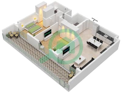 Pier Point 1 - 2 Bedroom Apartment Type/unit B2 / UNIT 2 FLOOR 1 Floor plan Pier Point 1 - 2 Bedroom Apartment Type/unit B2 / UNIT 2 FLOOR 1 Floor plan