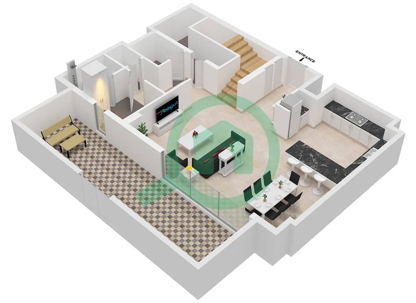 Type A2 Unit 1 Floor Ground
Type A3 Unit 3 Floor Ground Pier Point 1 - 3 Bedroom Townhouse Type/unit A2,A3 / UNIT 1,3,5 Floor plan Type A2 Unit 1 Floor Ground
Type A3 Unit 3 Floor Ground interactive3D