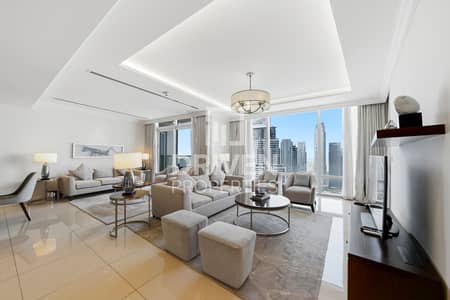 3 Bedroom Flat for Rent in Downtown Dubai, Dubai - Burj Khalifa View | Furnished | Prime Location