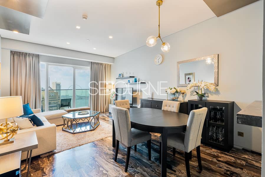 Fully Furnished 1BR in Damac Heights by Fendi | All Bills Included | Monthly Stay