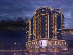 غرفة نوم واحدة مفروشة | برج كريستال | شرفة وإطلالات على المدينة