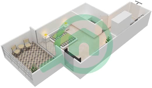 Resortz by Danube - Studio Apartments Unit G05 Floor plan