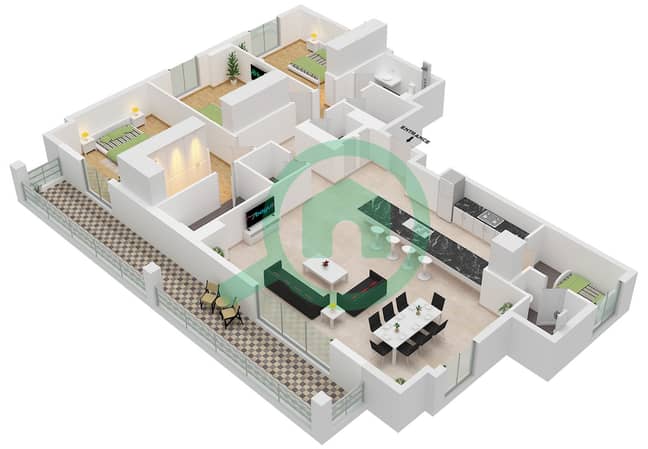 Type 1 Unit 8 Floor 2-4 Type 1 Unit 8 Floor 2-4