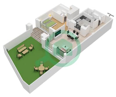 Zanzebeel 3 - Planimetria del piano di 1 Camera Appartamento Unità 7 FLOOR GROUND Zanzebeel 3 - Planimetria del piano di 1 Camera Appartamento Unità 7 FLOOR GROUND