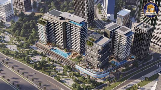 Studio for Sale in RAK Central, Ras Al Khaimah - Aerial top view of One Rak Central by Pantheon Development. jpg Studio for Sale in RAK Central, Ras Al Khaimah - Aerial top view of One Rak Central by Pantheon Development. jpg