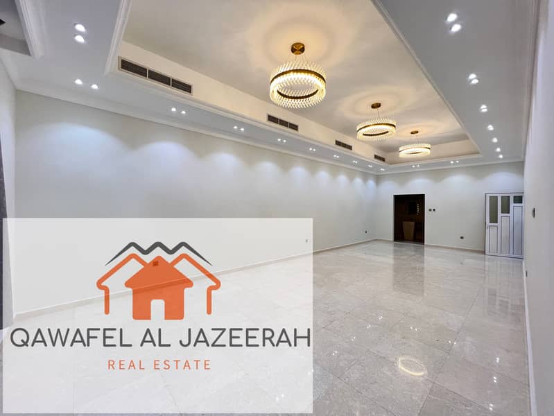 Amazing offer villa for rent in al warqaa { 4bedroom + hall + majlas + services block }