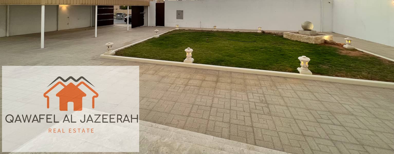 Amazing offer villa for rent in al warqaa { 4bedroom + hall + majlas + services block }