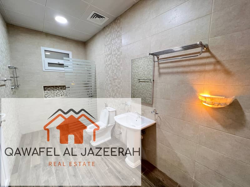 Amazing offer villa for rent in al warqaa { 4bedroom + hall + majlas + services block }