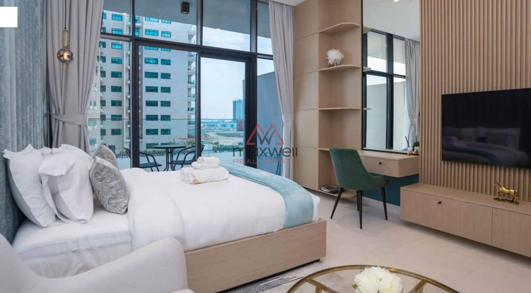 Furnished Studio | Balcony | City & Skyline Views