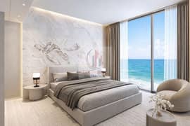 خصم كاش 20% | شقة مفروشة غرفة نوم ماستر مع غرفة خادمة في واجهة الخان البحرية