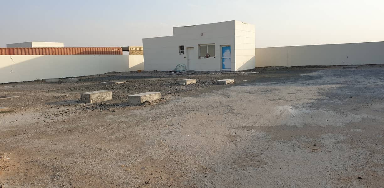 10,000 SqFt open land with small shed tolet in Al Sajaa Industrial, Sharjah