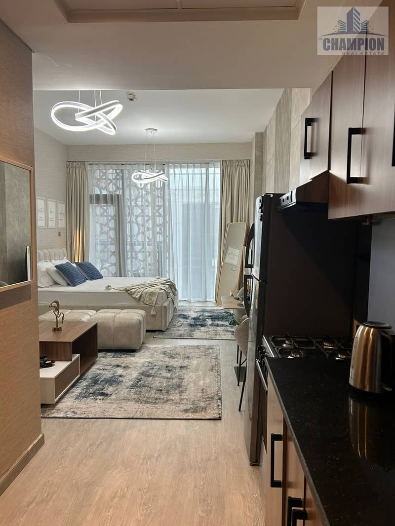 Luxury Furnished Studio | Pool View | Balcony Access