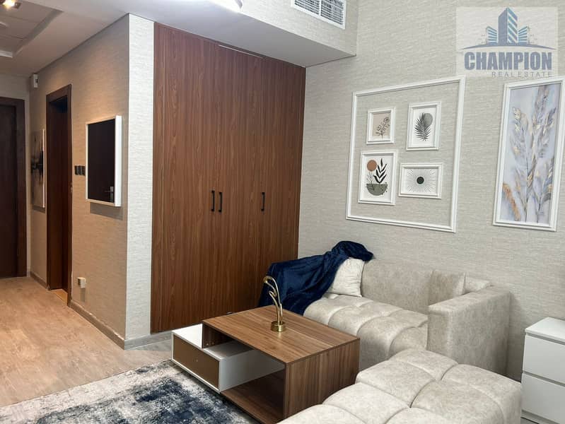 Luxury Furnished Studio | Pool View | Balcony Access