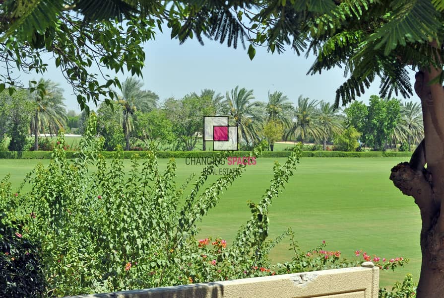 Vacant villa overlooking the paddocks.