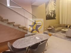 طابق علوي بغرفة نوم واحدة | SLS Dubai | إطلالة على البرج ووسط المدينة | شقة فندقية مفروشة