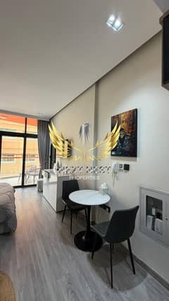 استوديو مفروش | بن غاطي كريستالز | شرفة وإطلالة على المدينة